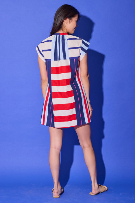 Tucker Dress in Maritime Stripe