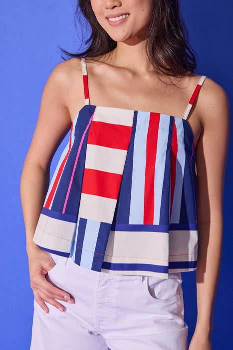 Reed Top in Maritime Stripe