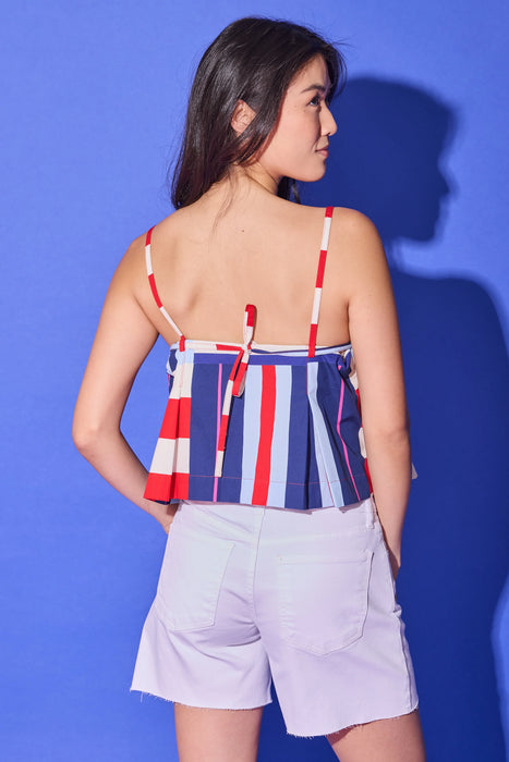 Reed Top in Maritime Stripe