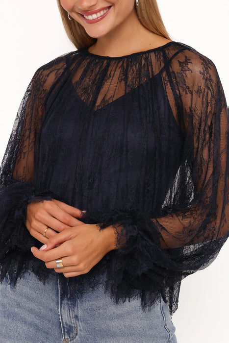 Duncan Sheer Lace Top