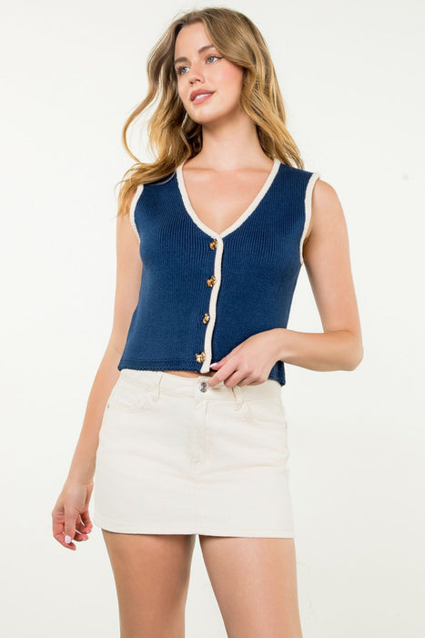 Sleeveless Sweater Vest